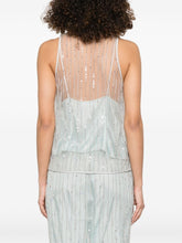 Forte Forte Embroidered Tulle Top Clear Blue
