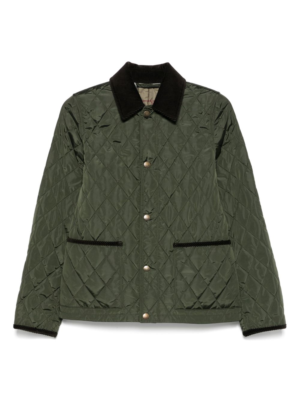 Burberry Quilted Jackets Green