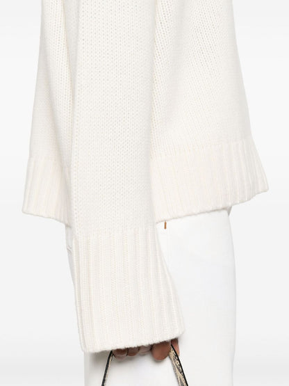 Soft Goat Girlfriend Cashmere Turtleneck Jumper White