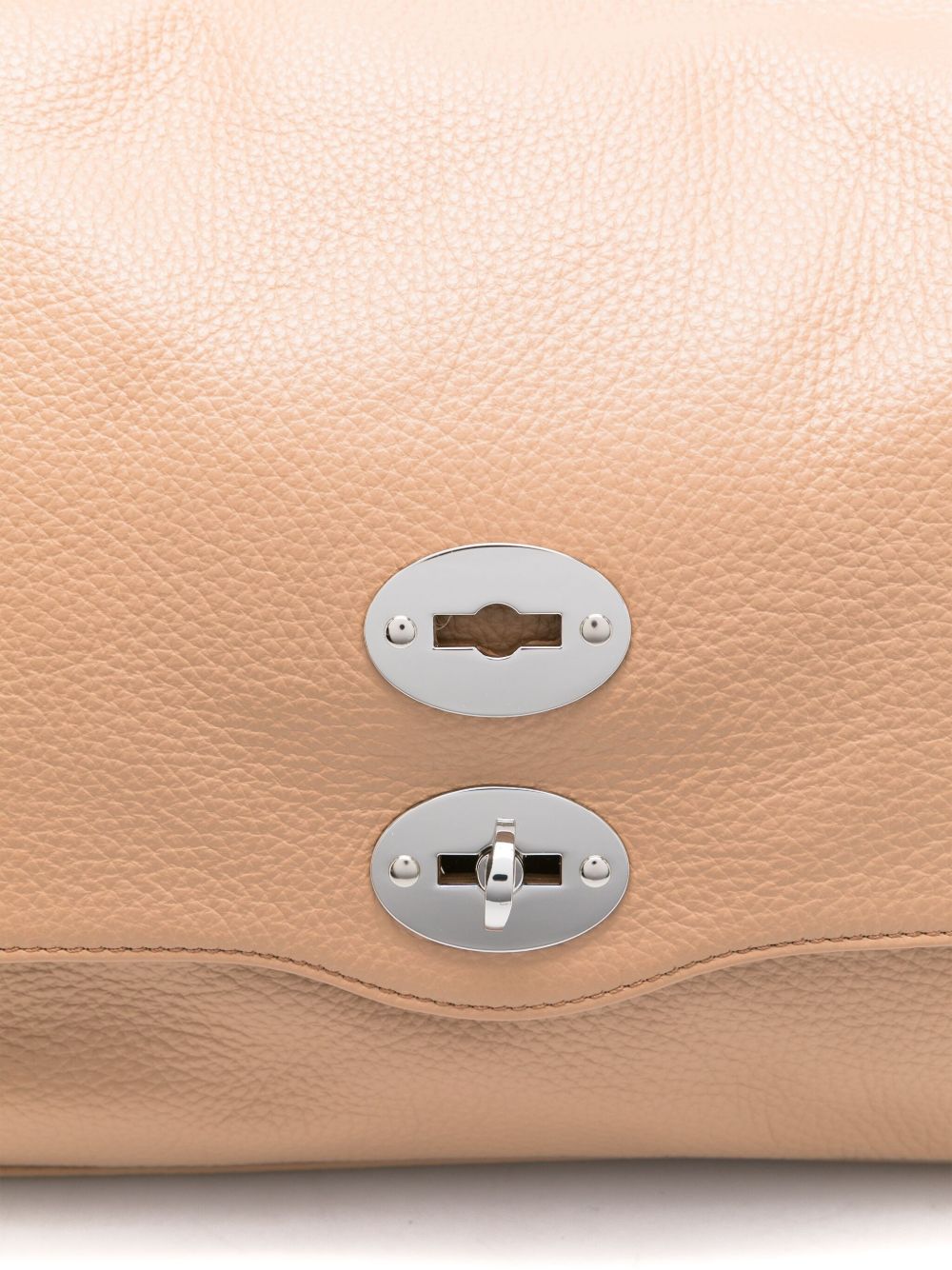 Zanellato Postina Daily Medium Calf Leather Handbag Light Brown