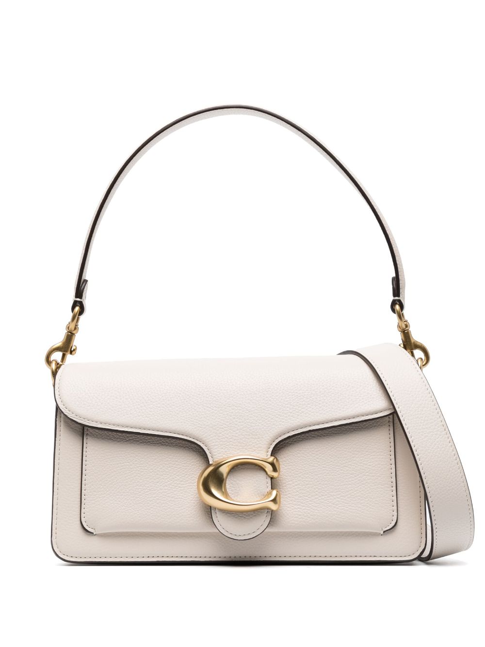 Coach Tabby 26 Leather Shoulder Bag White