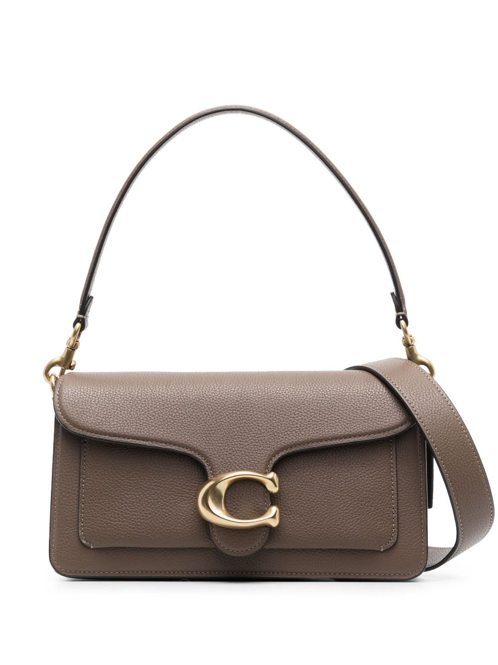 Coach Tabby 26 Leather Shoulder Bag Dove Grey