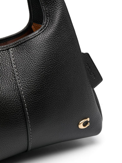 Coach Lana 25 Pebbled Leather Crossbody Bag Black