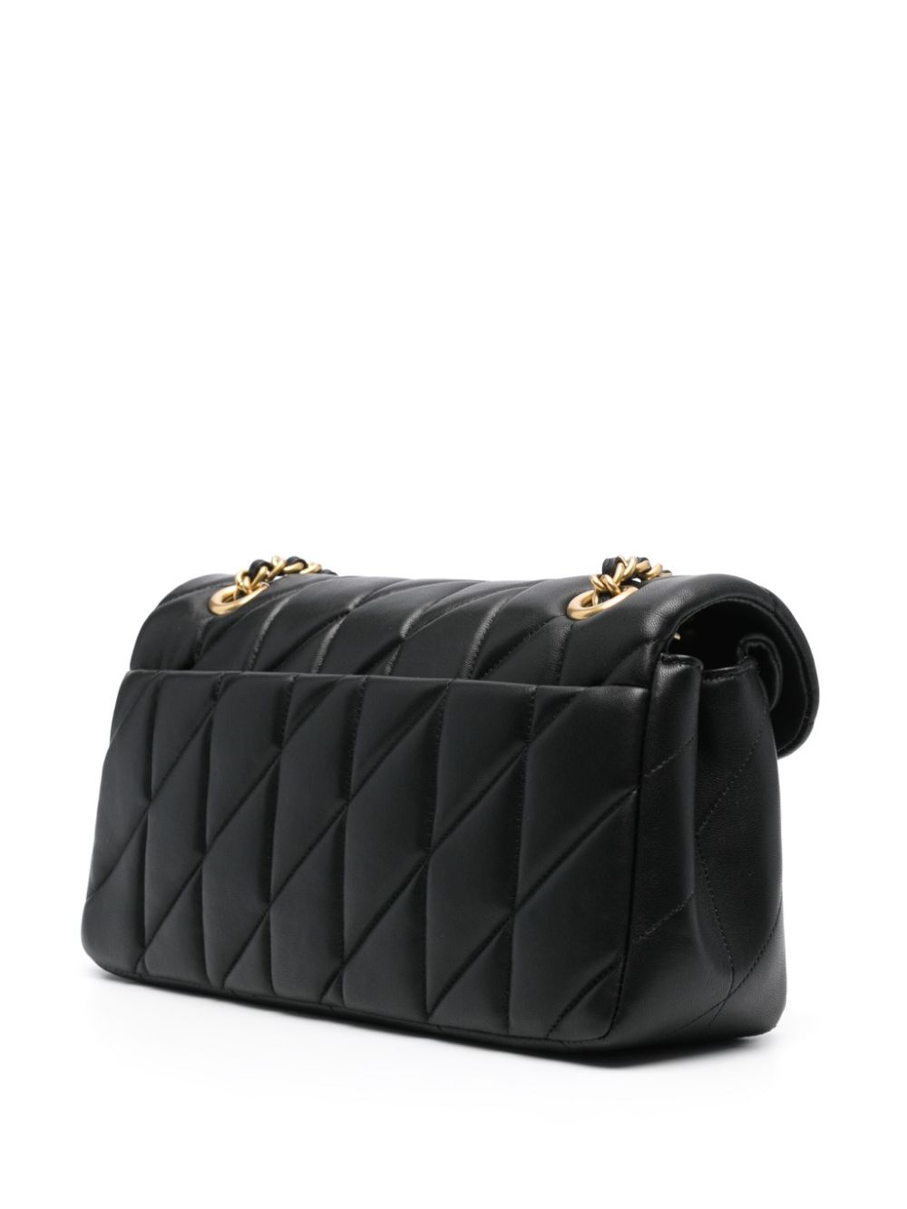 Coach Tabby Quilted Leather Shoulder Bag Black