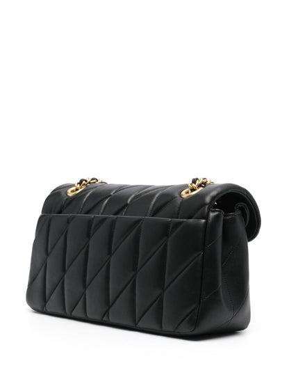Coach Tabby Quilted Leather Shoulder Bag Black