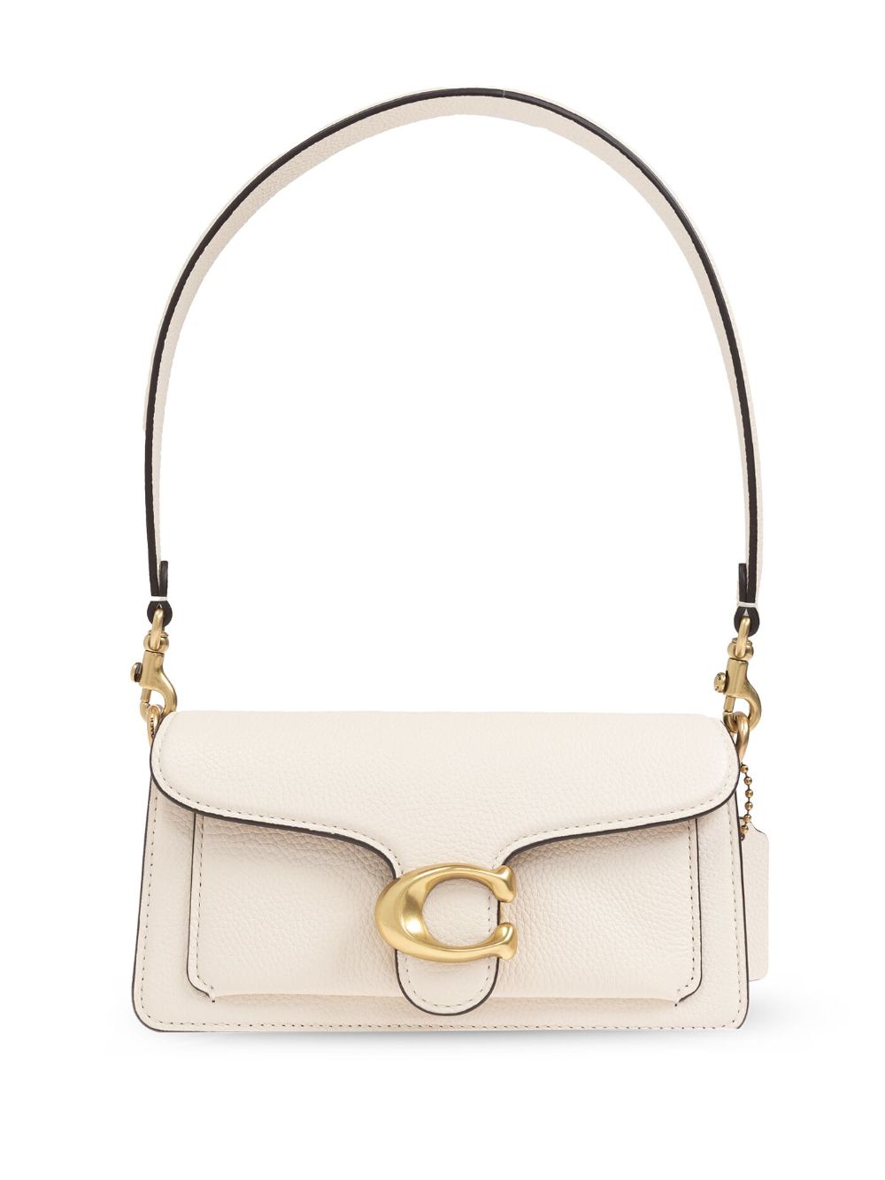 Coach Tabby 20 White Leather Shoulder Bag White