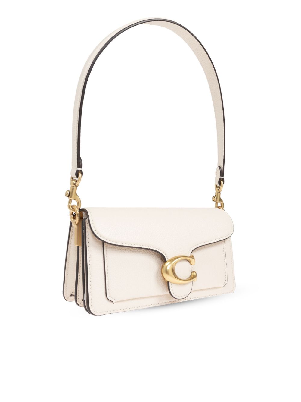 Coach Tabby 20 White Leather Shoulder Bag White