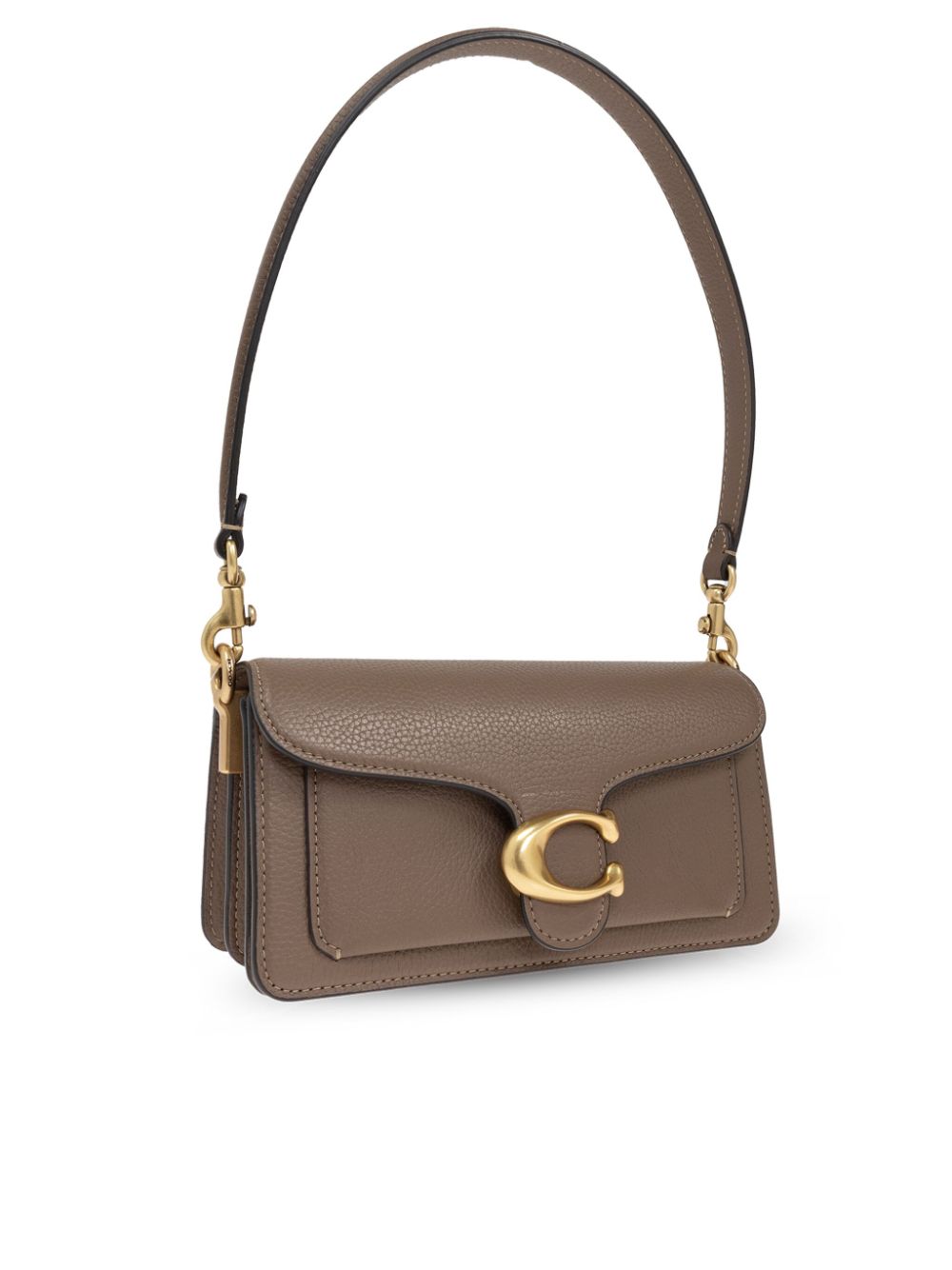 Coach Tabby 20 Leather Shoulder Bag Dove Grey