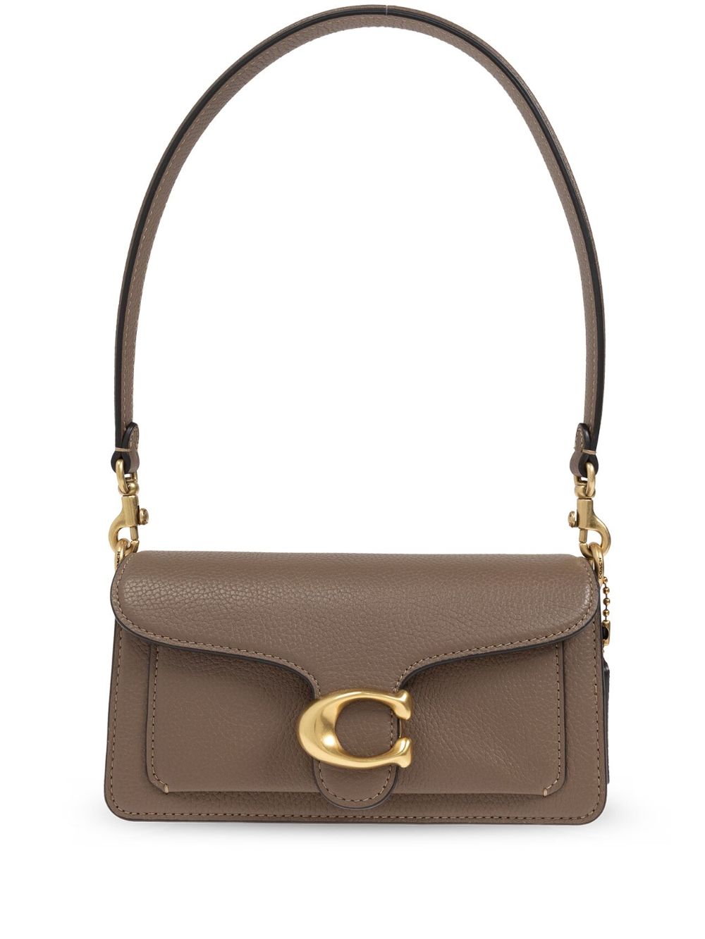 Coach Tabby 20 Leather Shoulder Bag Dove Grey