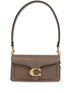 Coach Tabby 20 Leather Shoulder Bag Dove Grey