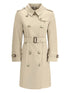 Burberry Chelsea Double-Breasted Cotton Trench Coat Beige