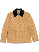 Burberry Quilted Camel Jacket with Vintage Check Lining Camel