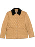 Burberry Quilted Camel Jacket with Vintage Check Lining Camel