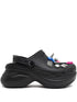 Balenciaga x Crocs Jibbitz Embellished Platform Mules Black