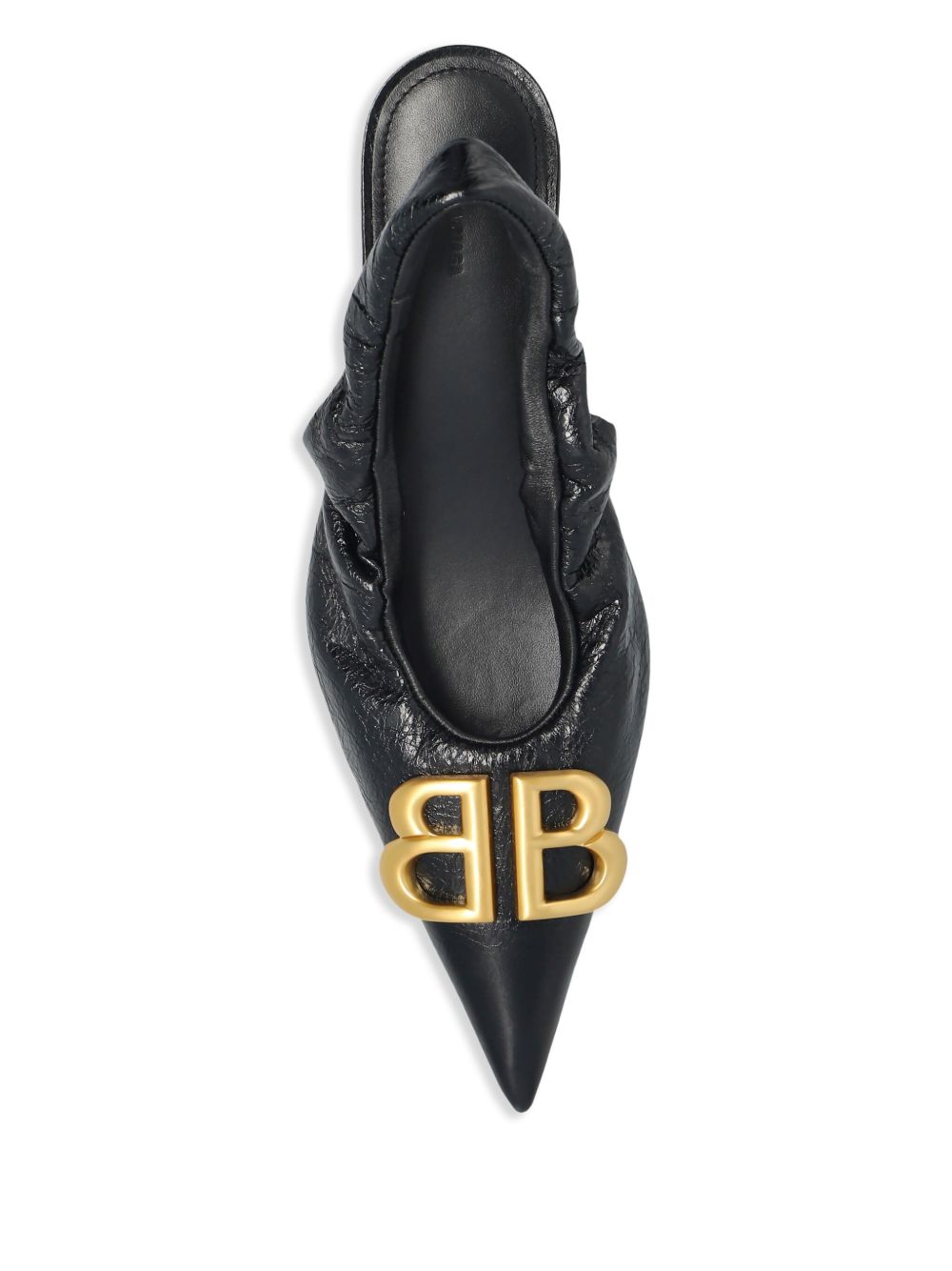 Balenciaga Monaco Slingback Pointed Toe Pumps Black