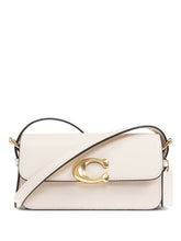Coach Flap Zoe Leather Shoulder Bag White