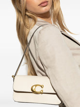 Coach Flap Zoe Leather Shoulder Bag White