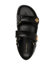 Tory Burch Kira Calf Leather Slingback Sandals Black