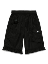 Ganni Cargo Nylon Shorts Black Black