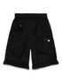 Ganni Cargo Nylon Shorts Black Black