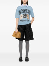 Ganni Cargo Nylon Shorts Black Black