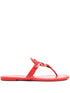 Tory Burch Miller Leather Thong Sandals Red