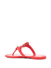 Tory Burch Miller Leather Thong Sandals Red