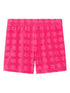 Tory Burch Logo cotton shorts Fuchsia