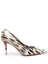 Christian Louboutin Miss Z 80mm Calf Leather Pumps Pink