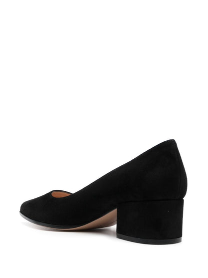 Gianvito Rossi Piper 45 Suede Leather Pumps Black