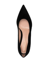 Gianvito Rossi Piper 45 Suede Leather Pumps Black