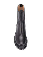 Gianvito Rossi Chester Leather Chelsea Boots Black