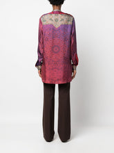Pierre Louis Mascia Silk Printed Shirt Purple