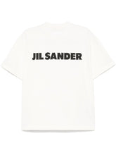 Jil Sander Cotton Logo Embroidered T-Shirt White White