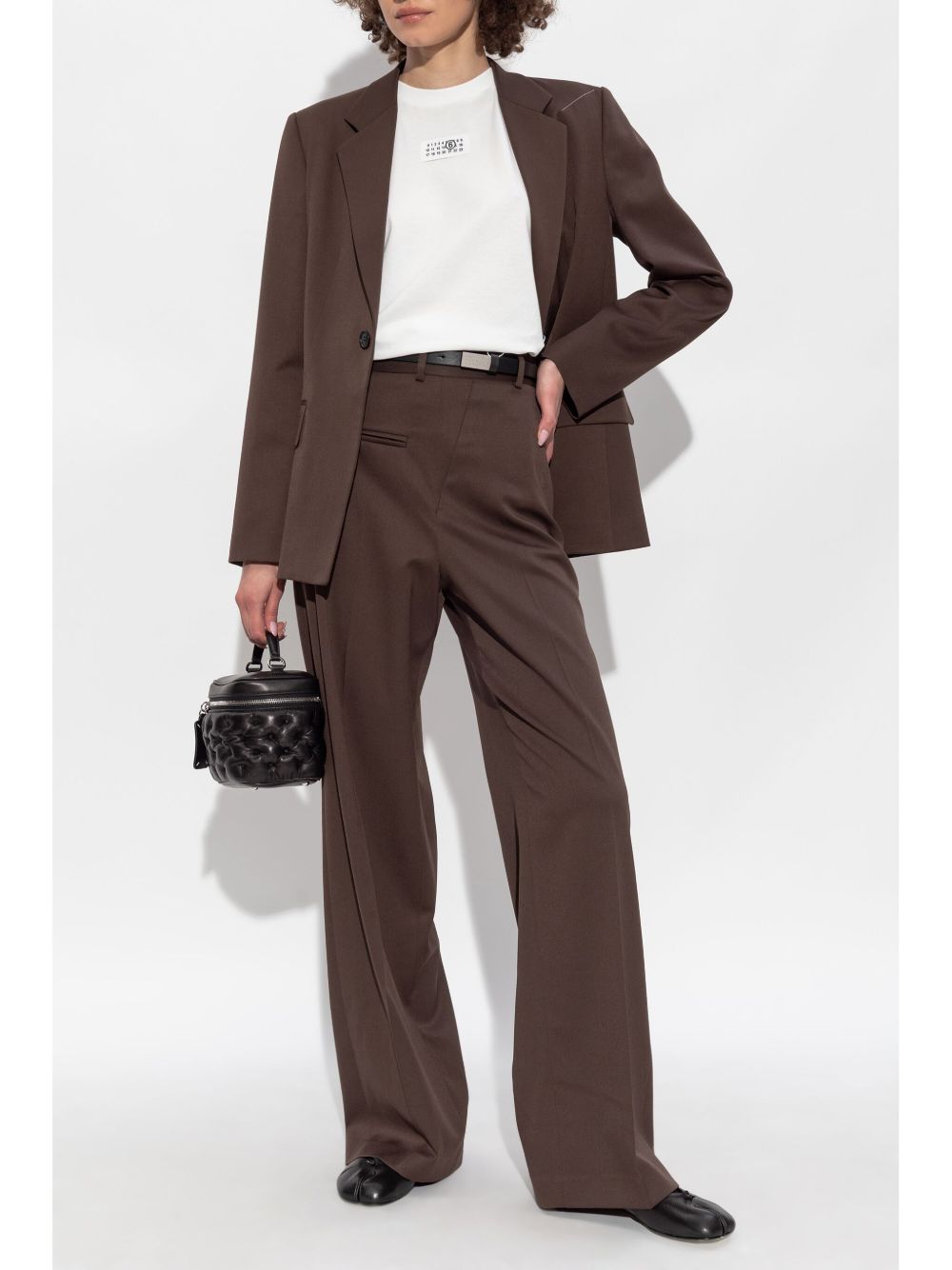 MM6 Maison Margiela Signature Numbers Cotton Jersey T-Shirt White White