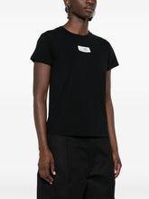MM6 Maison Margiela Signature Numbers Patch Cotton-Jersey T-Shirt Black