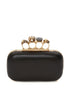Alexander McQueen Knuckle Four Ring Chain Clutch Bag Black