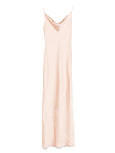 Norma Kamali Maria Cowl-Neck Sleeveless Fishtail Gown Powder Powder