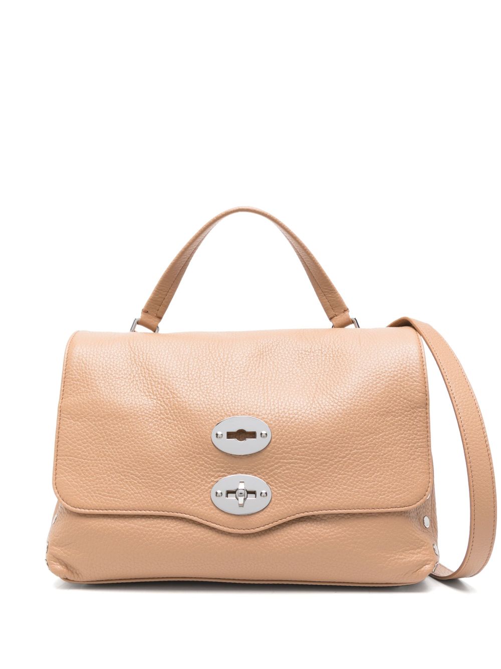 Zanellato Postina Daily Medium Leather Handbag Light Brown