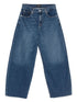 Seven Bonnie Baggy Blue Denim Jeans with Whiskering Effect Blue
