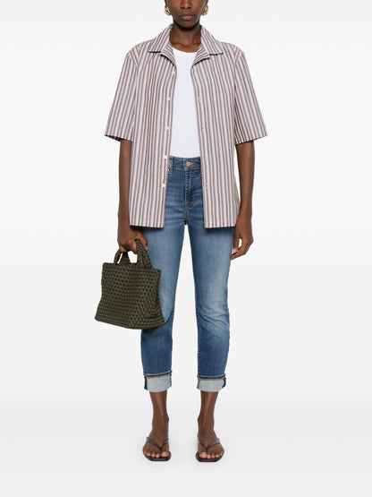 Seven High-Rise Skinny Jeans Blue Blue