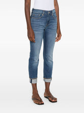 Seven High-Rise Skinny Jeans Blue Blue