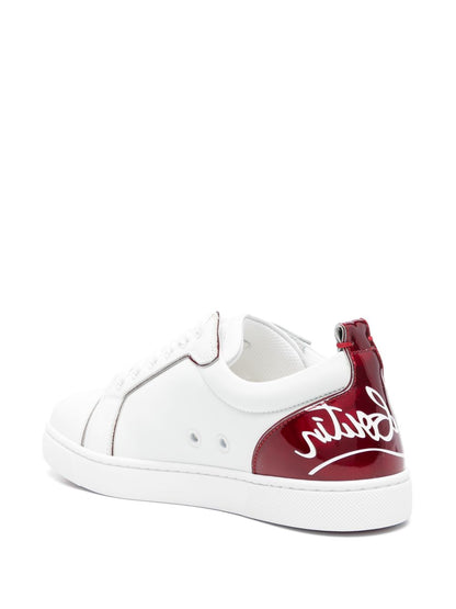 Christian Louboutin Louis Junior Leather Sneakers White
