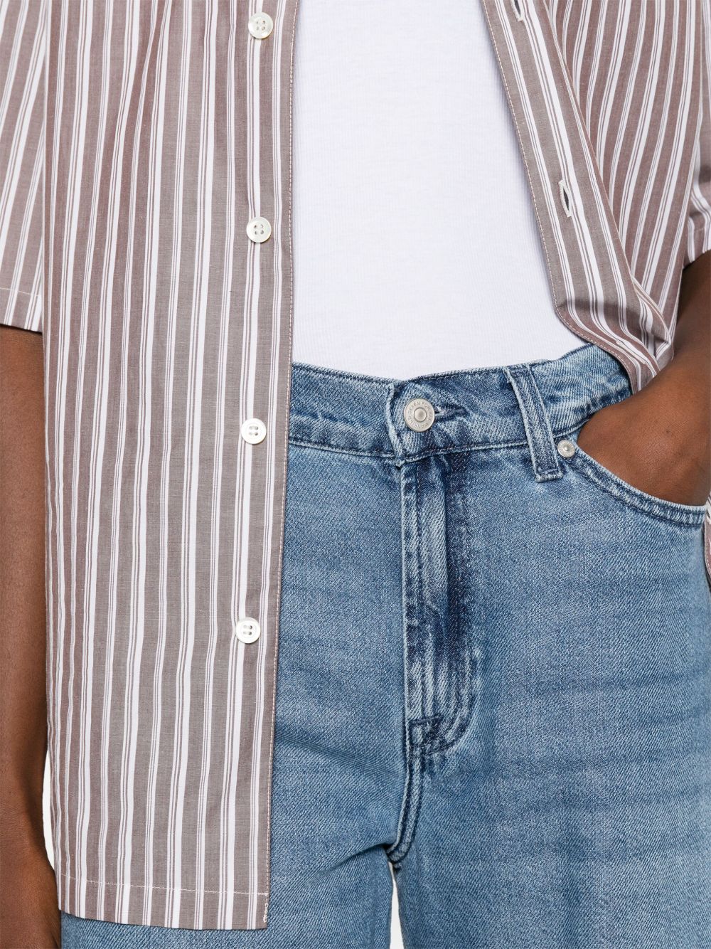 Seven Lotta Wide-Leg Light Blue Jeans Blue