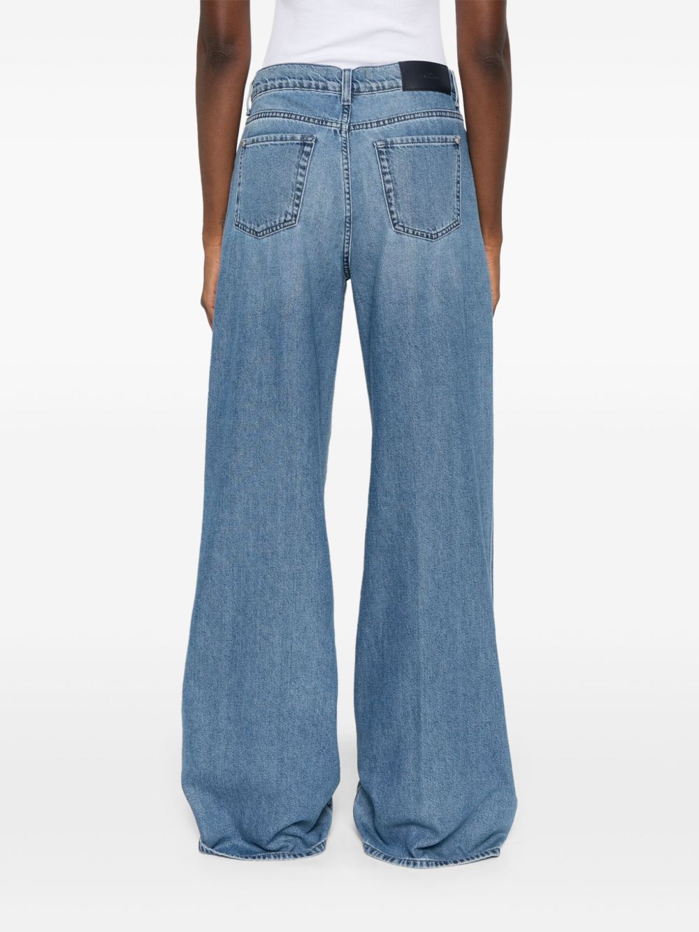 Seven Lotta Wide-Leg Light Blue Jeans Blue