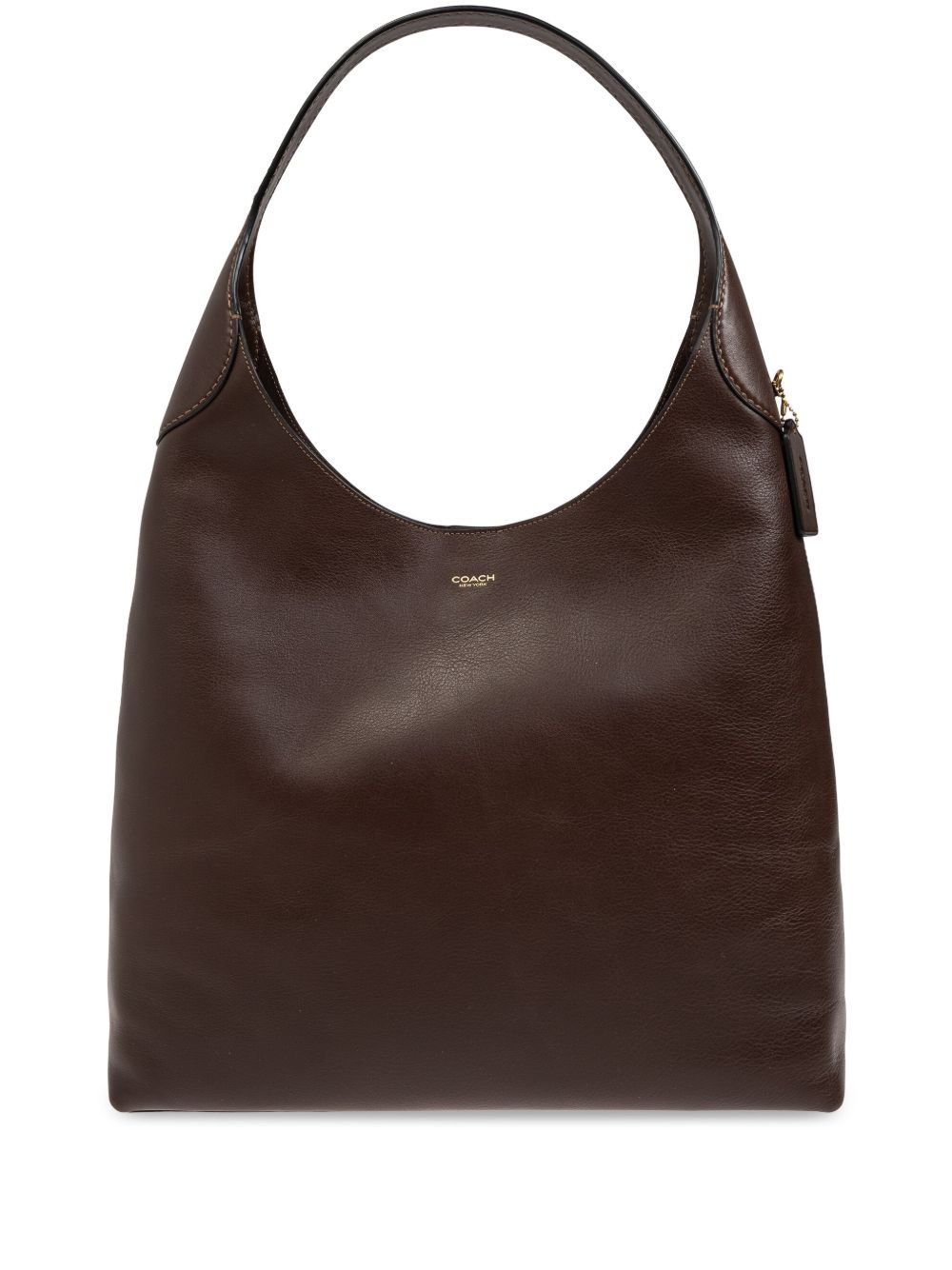 Coach Brooklyn 39 Leather Hobo Shoulder Bag Brown