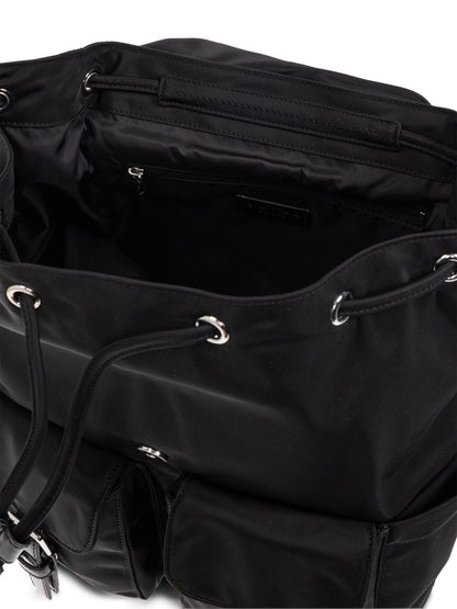 Tory Burch Virginia Nylon Foldover Backpack Black