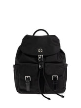 Tory Burch Virginia Nylon Foldover Backpack Black