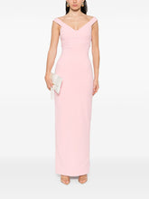 Solace London Nalani V-Neck Sleeveless Maxi Dress Pink