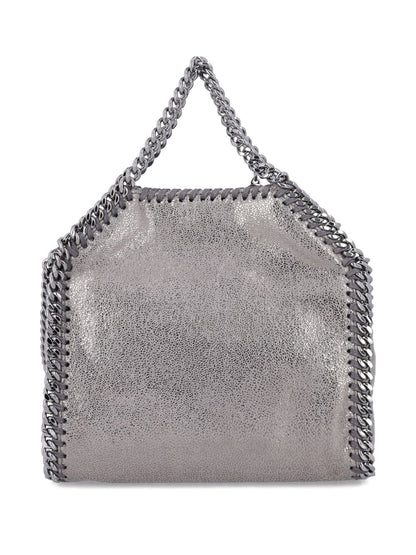 Stella McCartney Falabella Tiny Chain-Embellished Crossbody Bag Silver